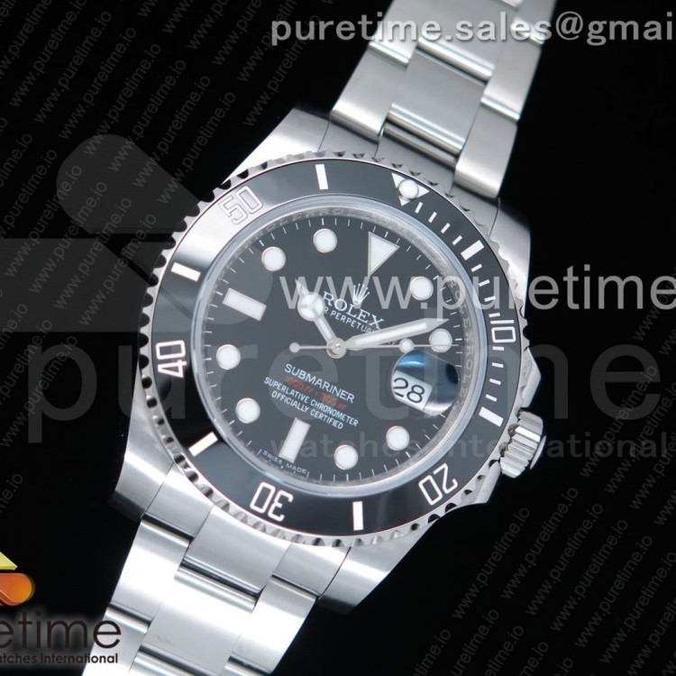 VR공장 MAX 롤렉스 서브마리너 116610LN 레드1000ft버젼 Submariner 116610 LN Black Ceramic "Red 1000ft" Dial on SS Bracelet A2836 MAX Version