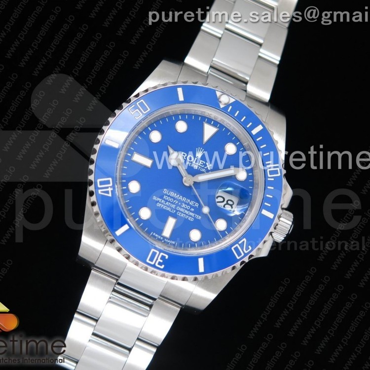 JF공장 롤렉스 서브마리너 스머프 Submariner 116619 LB Blue Ceramic Blue Dial on SS Bracelet A2824