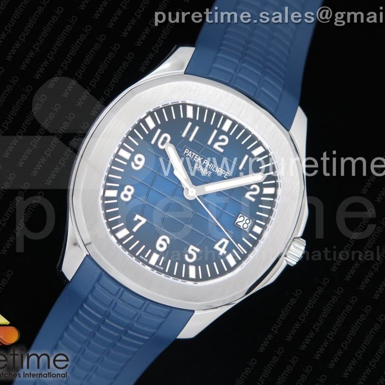 zf공장 파텍필립 아쿠아넛 5168G 42MM 스틸 블루다이얼 블루러버스트랩 Aquanaut 5168G 42mm SS Blue Dial on Blue Rubber Strap 324CS (Free box)