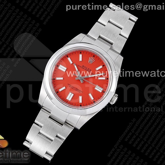 GM공장 오이스터 41미리 레드다이얼 3230 Oyster Perpetual 41mm 124300 GMF 1:1 Best Edition 904L Steel Red Dial on SS Bracelet SA3230