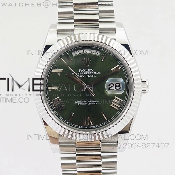 BP공장 롤렉스 데이데이트2 그린 다이얼 Rolex Day-Date II SS/Green Dial