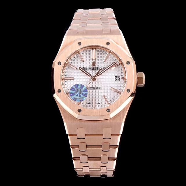 JF공장 오데마피게 로얄오크 15450 Cal.3120 Audemars Piguet Royal Oak 15450 로즈골드 금통 화이트다이얼