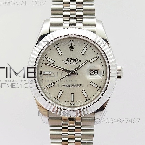 BP공장 V2 롤렉스 데이저스트2 스틸 실버다이얼 바인덱스 Rolex DateJust2 SS&Silver Dial Bar Index 신형브레스렛