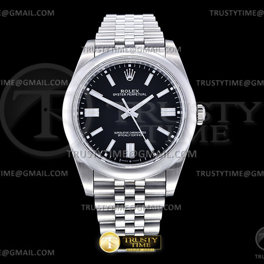 GM공장 롤렉스 오이스터퍼페츄얼 41 스틸 블랙다이얼 바인덱스 쥬빌레브레이슬릿 VR3230 GMF Rolex Oyster Perpetual 41 Black Dial Jubilee Braelet