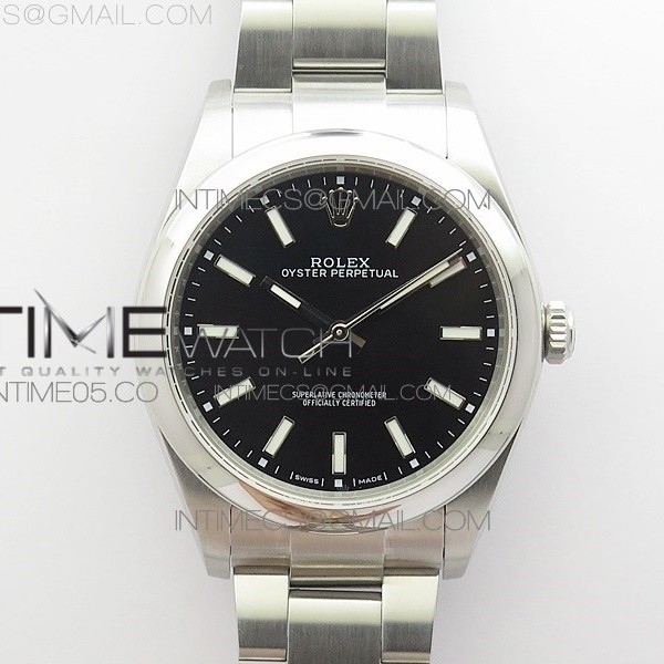 UB공장 롤렉스 오이스터퍼페츄얼 39MM 블랙다이얼 브레이슬릿 Oyster Perpetual 39mm 114300 Black Dial on A2836/2824 SS Bracelet