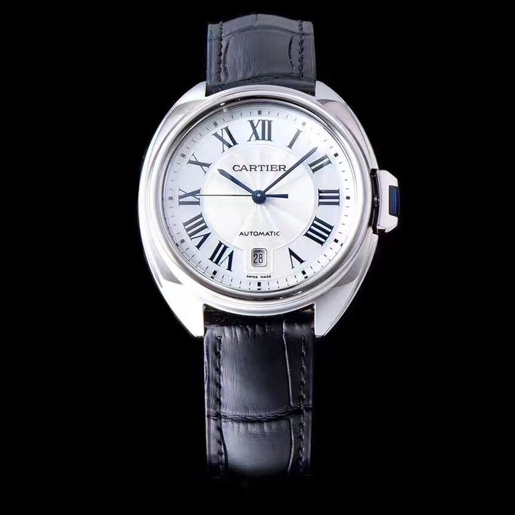 V6공장 까르띠에 클레 드 까르띠에 Cartier Cle de Cartier 40mm 스틸 흰판