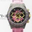 WW공장 V2 데이토나 카본 핑크다이얼 나일론스트랩 Daytona Diw Carbon V2 Black/Pink Dial On Pink Nylon Strap A7750