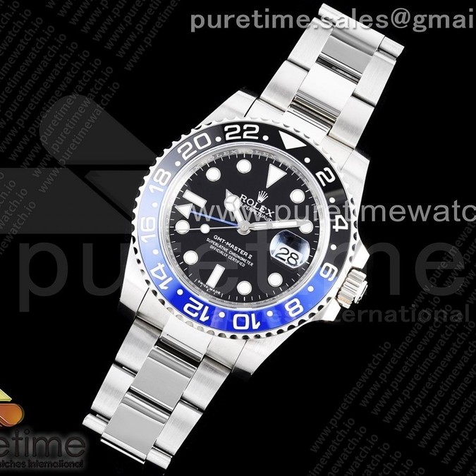 VR공장 V3 GMT 배트맨 블랙다이얼 3285 GMT-Master II 116710 BLNR Black/Blue Ceramic 904L Steel VRF 1:1 Best Edition SA3186 CHS V3