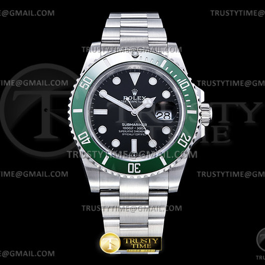 BP공장 롤렉스 서브마리너 41 신형 그린 3235 Submariner 126610LV 41mm SS/SS Blk BPF A3235