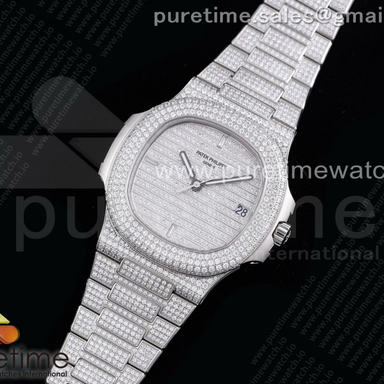 PP공장 노틸러스 점보 풀다이어 모델 Nautilus 5719/1G Full Diamonds Dial and Bracelet 324CS (Free box)