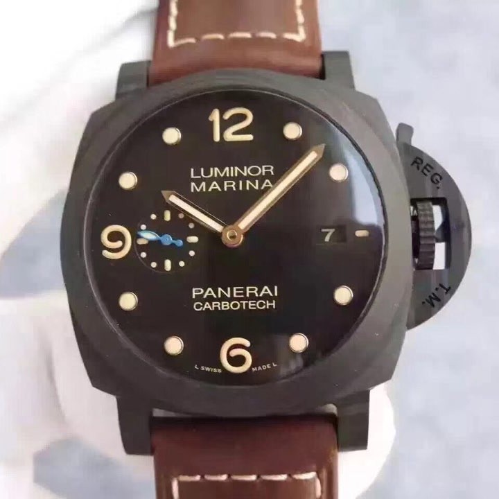 XF공장 파네라이 루미노르 마리나 카보테크 PAM661 CARBOTECH ASSO LEATHER STRAP P9010