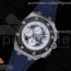 JF공장 V2 로얄오크오프쇼어 루벤 바리첼로 블루다이얼 가죽스트랩 Royal Oak Offshore Ruben Barrichello II Blue Dial on Blue Leather Strap A3126 V2