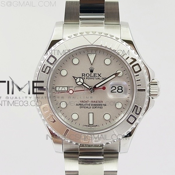 GM공장 롤렉스 요트마스터1 904L 스틸 그레이플래티넘다이얼 브레이슬릿YACHT-MASTER 116622 904L SS GRAY DIAL ON 904L SS BRACELET A2836