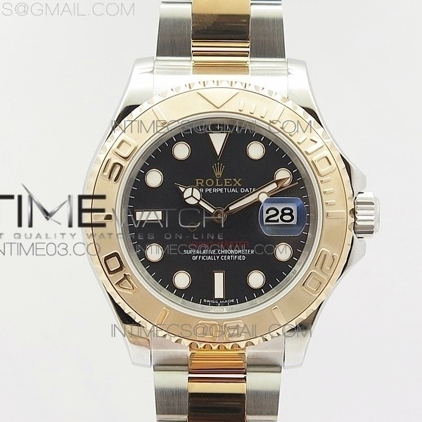 JF공장 롤렉스 요트마스터 로즈골드 콤비 브라운다이얼 YACHT-MASTER 116622 SS/RG BLACK DIAL ON BRACELET SA3135