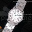 GP공장 까르띠에 롱드솔로 36MM 스틸 화이트다이얼 브레이슬릿 Ronde Solo De Cartier 36mm SS White Dial on SS Bracelet Ronda Quartz