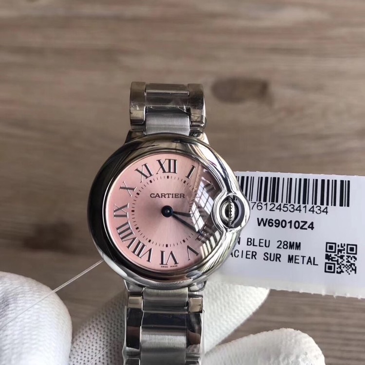 V6공장 까르띠에 발롱블루 28mm Cartier Ballon Bleu de Cartier 28mm 스틸 핑크