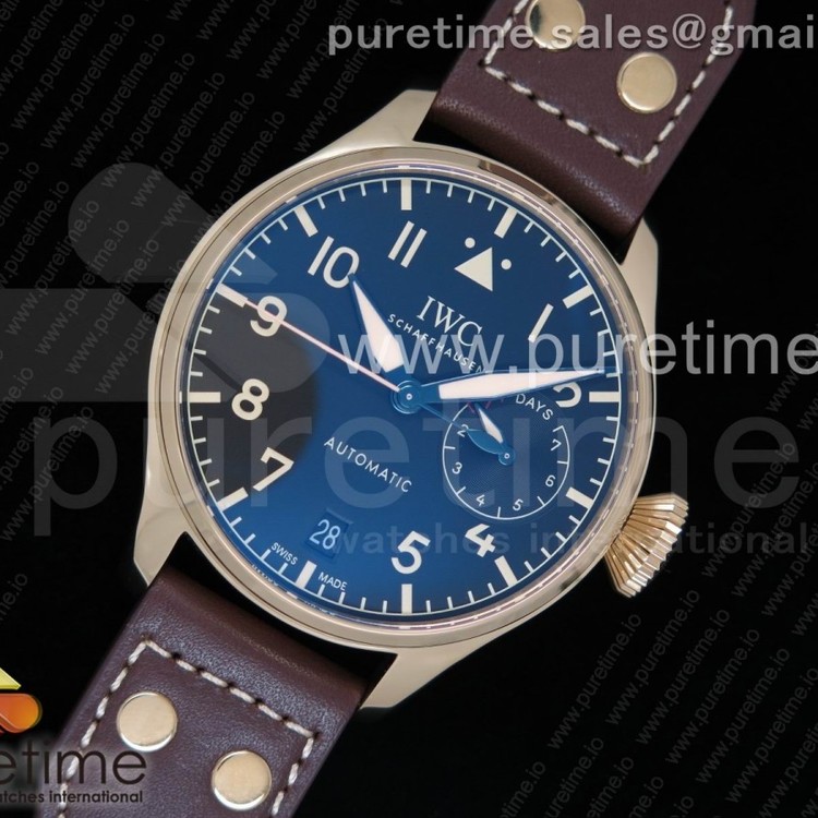 YL공장 IWC 빅파일럿 로즈골드금장 블랙다이얼 브라운가죽스트랩 IWC Big Pilot IW501005 RG Black Dial on Brown Leather Strap A52000