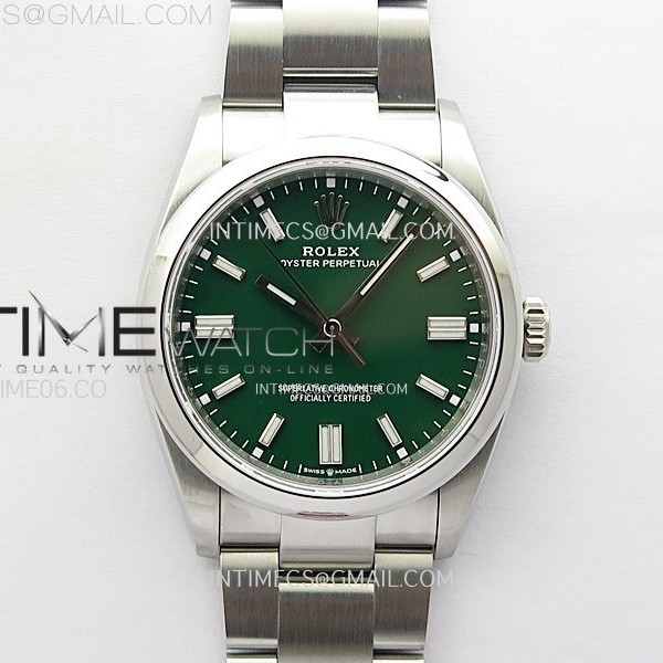 VS공장 롤렉스 오이스터퍼페츄얼 36 그린다이얼 브레이슬릿 Oyster Perpetual 36mm 126000 904L VSF 1:1 Best Edition Green Dial on SS Bracelet VS3235