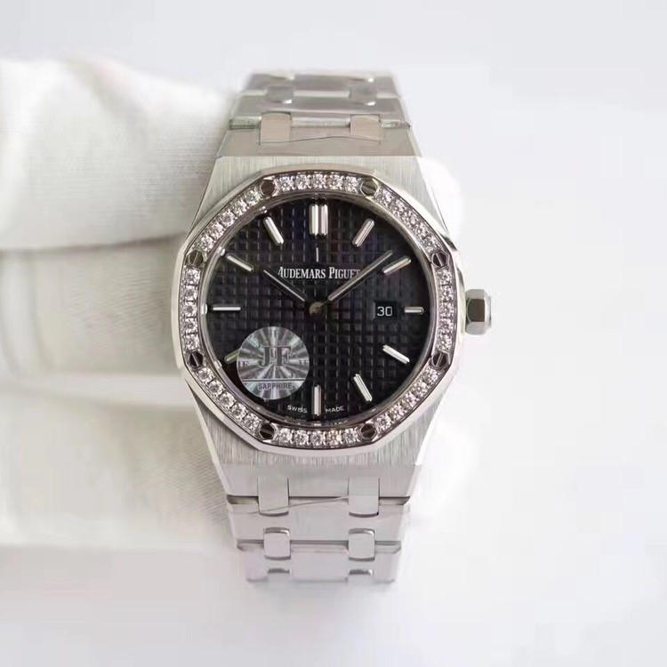 JF공장 오데마피게 로얄오크 33mm 스위스ETA쿼츠무브먼트 Audemars Piguet Royal Oak 다이아베젤 검판