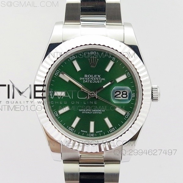 BP공장 V2 롤렉스 데이저스트2 스틸 그린다이얼 바인덱스 Rolex DateJust2 SS Green Dial Bar Index 신형브레스렛