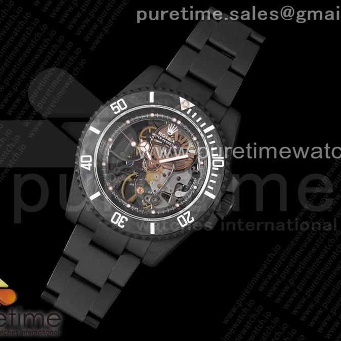 VR공장 PVD 서브 안드레아 프를로Andrea Pirlo Project PVD Skeleton Submariner SS VRF Best Edition on SS Bracelet SA3130