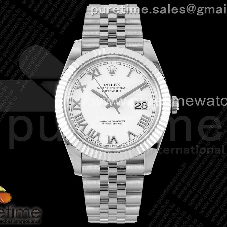 AR공장 롤렉스 새로운 데이저스트 41 스틸 화이트다이얼 로만인덱스 쥬빌레브레이슬릿 New DateJust 41 126334 ARF 1:1 Best Edition 904L Steel White Roman Dial on Jubilee Bracelet A2824