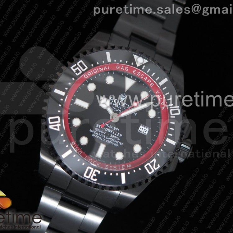 VR공장 롤렉스 씨드웰러 딥씨 엠버커스텀 뱀포드 Sea-Dweller 116660 Bamford PVD Black Dial on SS Bracelet A2836 MAX