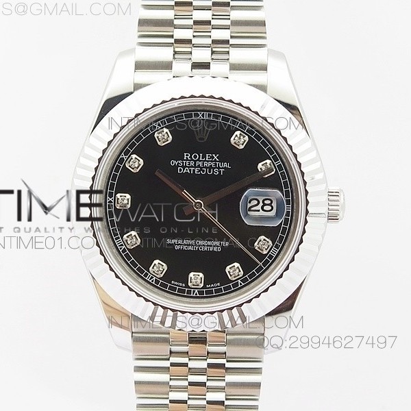 BP공장 V2 롤렉스 데이저스트2 스틸 블랙다이얼 다이아인덱스 Rolex DateJust2 SS&Black Dial Diamond Index 신형브레스렛