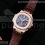 3K공장 노틸러스 로골 블랙다이얼 가죽스트랩 Nautilus 5980 RG 3KF Best Edition Black Dial on Brown Leather Strap A7750