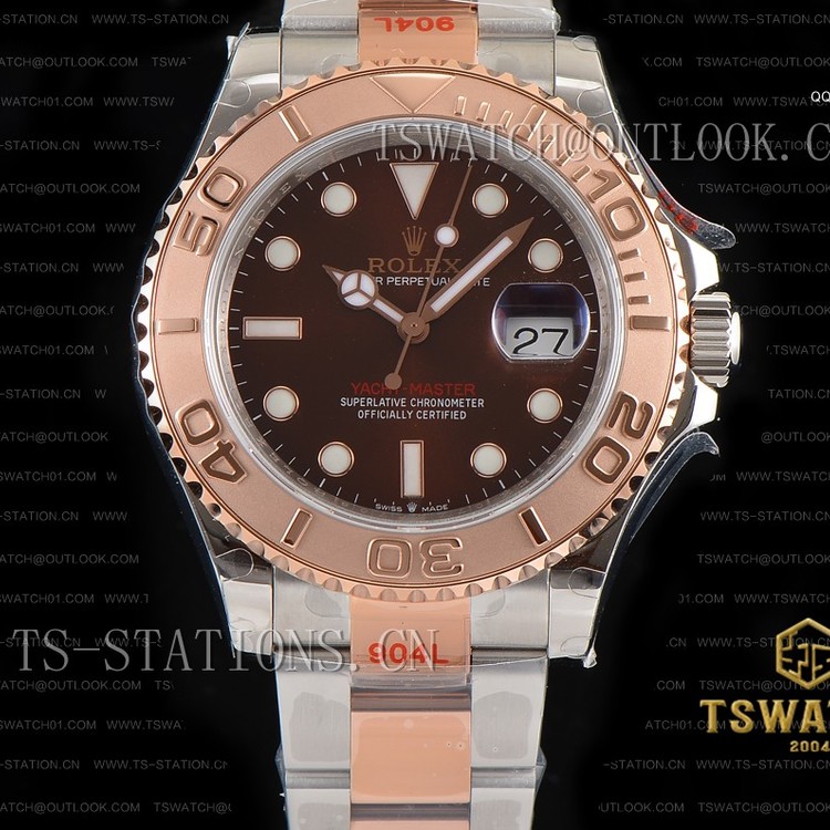 GM공장 롤렉스 요트마스터 로즈골드 콤비 브라운다이얼 브레이슬릿 Yacht-Master GMF 1:1 904 Steel RG Super Clone SA3235