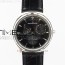 3A공장 예거르쿨트르 마스터 울트라씬 리저브 드 마르쉐 스틸 블랙다이얼 MASTER ULTRA THIN RESERVE DE MARCHE SS BLACK DIAL ON BLACK LEATHER STRAP A938