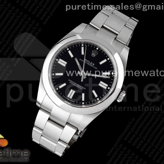 EW공장 롤렉스 오이스터퍼페츄얼 41미리 블랙다이얼 Oyster Perpetual 41mm 124300 EWF Best Edition Black Dial on SS Bracelet A3230