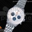 JF공장 V2 브라이틀링 내비타이머 스틸 화이트다이얼 브레이슬릿 Navitimer 01 SS White Dial on SS Bracelet A7750