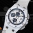 JF 오데마피게 로얄오크오프쇼어 크로노44 26400SO 풀세라믹 화이트러버스트랩 Royal Oak Offshore 44mm Updated White Ceramic A3126 V2