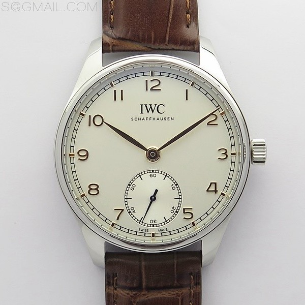 ZF공장 포르투기저 화이트다이얼 가죽스트랩 Portuguese IW358303 ZF 1:1 Best Edition SS White Dial RG Markers on Brown Leather Strap A82200