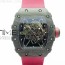 KV V2 리차드밀 RM035-01 카본 레드크라운 레드나일론스트랩 RM035-01 FORGED CARBON CASE V2 SKELETON DIAL RED CROWN ON RED NYLON STRAP MIYOTA8215