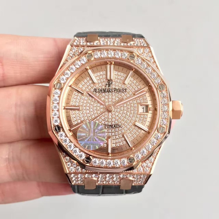 JF공장 오데마피게 로얄오크 15452 Cal.3120 Audemars Piguet Royal Oak 15452 금통 풀다이아 셋팅