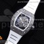 KV공장 RM055 V3 스켈레톤다이얼 러버 RM055 NTPT KVF Best Edition Skeleton Dial Black Crown on White Rubber Strap MIYOTA8215 V3