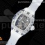 RM공장 리차드밀 RM56-01 뚜르비옹 투명 글래스케이스 투명러버스트랩 RM56-01 Transparent Tourbillon RMF Best Edition Skeleton Dial on Transparent Rubber Strap