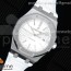 OM공장 오데마피게 로얄오크 15400 화이트다이얼 가죽스트랩 Royal Oak 41mm 15400 SS White Textured Dial on White Leather Strap A3120