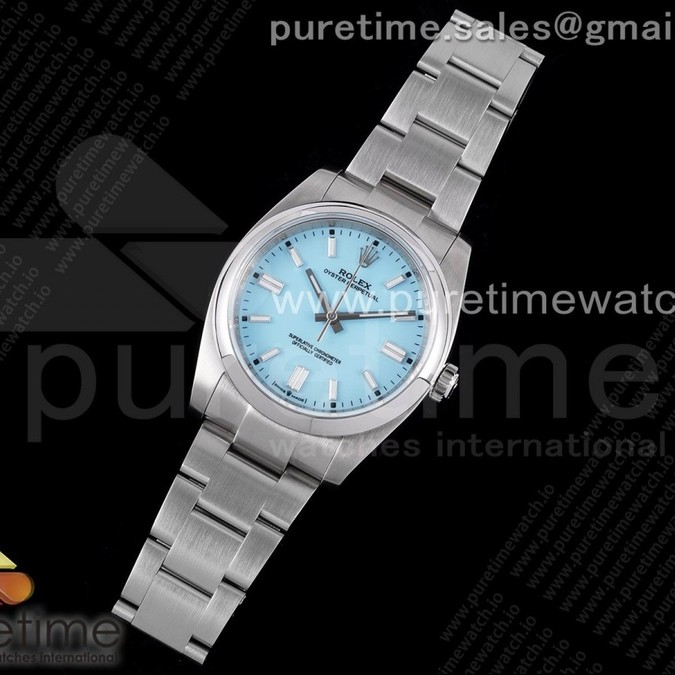 KR공장 오이스터 36미리 티파니블루다이얼 2824 Oyster Perpetual 126000 36mm KRF 1:1 Best Edition 904L Steel Tiffany Blue Dial A2824