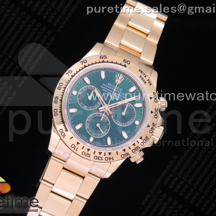 OM공장 롤렉스 데이토나 녹금 Daytona 116508 YG Green Dial on YG Bracelet A4130