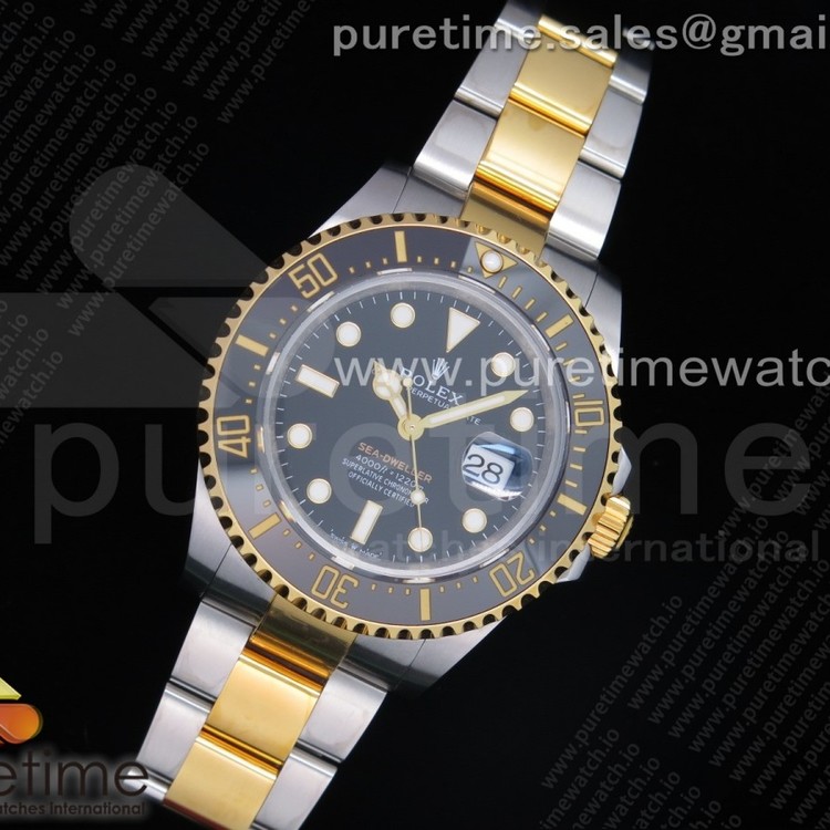 D1공장 롤렉스 씨드웰러 흑콤 포금 Sea-Dweller Two Tone SS/YG 126603 Black Dial on SS/YG Bracelet A2836