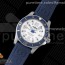 TF공장 브라이틀링 슈퍼오션 44 스틸 화이트다이얼 블루베젤 러버스트랩 Superocean Automatic 44 TF 1:1 Best Edition White Dial Blue Bezel on Blue Rubber Strap A2824