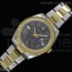 BP공장 V2 Date Just II 41mm YG Black Dial Gold Outline Roman Marker YG Oyster Bracelet