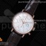 ZF공장 포르토피노크로노 로골 화이트다이얼 가죽스트랩 Portofino Chrono RG White Dial on Brown Leather Strap A7750