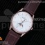 ZF공장 예거르쿨트르 마스터 울트라씬 문페이즈 로즈골드 화이트다이얼 Master Ultra Thin Moon 1362520 RG White Dial on Brown Leather Strap A925