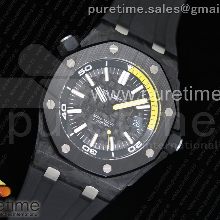 JF공장 V6 오데마피게 로얄오크오프쇼어 다이버 포지드카본 러버스트랩 15706 Royal Oak Offshore Diver Forged Carbon Rubber Strap A3120