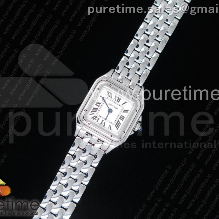 K11공장 까르띠에 팬더 레이디즈 22 스틸 화이트다이얼 브레이슬릿 Panthère Secrete Ladies 22mm SS White Dial on SS Bracelet Ronda Quartz