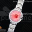 V6공장 까르띠에 발롱블루 33MM 스틸 레드다이얼 브레이슬릿 Ballon Bleu 33mm SS Red Dial on SS Bracelet Ronda Quartz